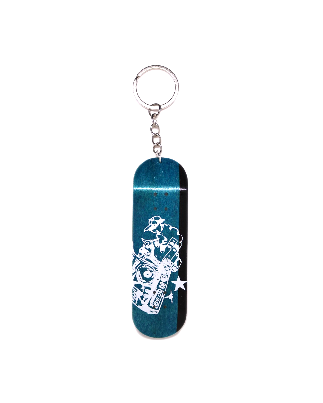 "Transparent Disk Jockey" Deck Keychain